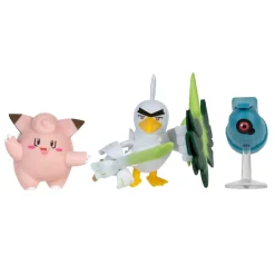 Pokemon Battle figuuri 3-Pack - Beldum + Sirfetch'd + Clefairy