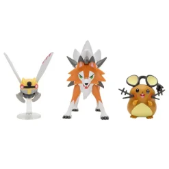 Pokemon Battle figuuri 3-Pack - Dedenne, Lycanroc, Ninjask