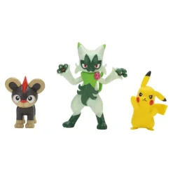Pokemon Battle figuuri 3-Pack - Litleo + Pikachu + Floragat