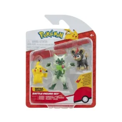 Pokemon Battle figuuri 3-Pack - Litleo + Pikachu + Floragat