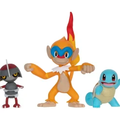 Pokemon Battle figuuri 3-Pack - Pawniard + Monferno + Squirtle