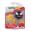 Pokemon Battle figuuri 3-Pack - Pikachu + Teddiursa + Gastly