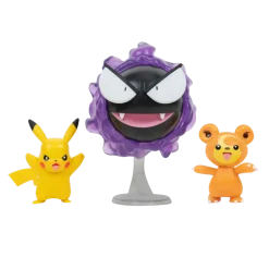 Pokemon Battle figuuri 3-Pack - Pikachu + Teddiursa + Gastly
