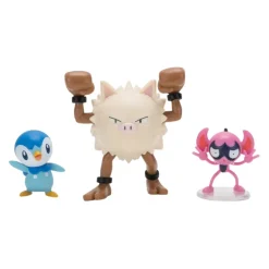 Pokemon Battle figuuri 3-Pack - Piplup, Primeape, Impidimp