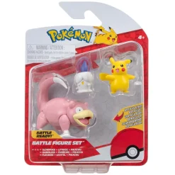 Pokemon Battle figuuri 3-Pack - Slowpoke + Litwick + Pikachu