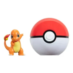 Pokemon Charmander figuuri ja Clip'n' Go - poke pallo