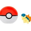 Pokemon Cyndaquil figuuri ja Clip'n' Go - poke pallo