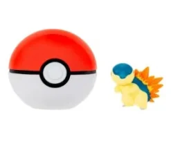 Pokemon Cyndaquil figuuri ja Clip'n' Go - poke pallo