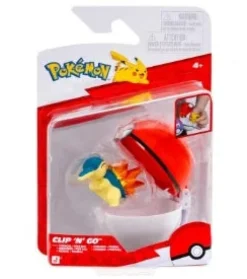 Pokemon Cyndaquil figuuri ja Clip'n' Go - poke pallo