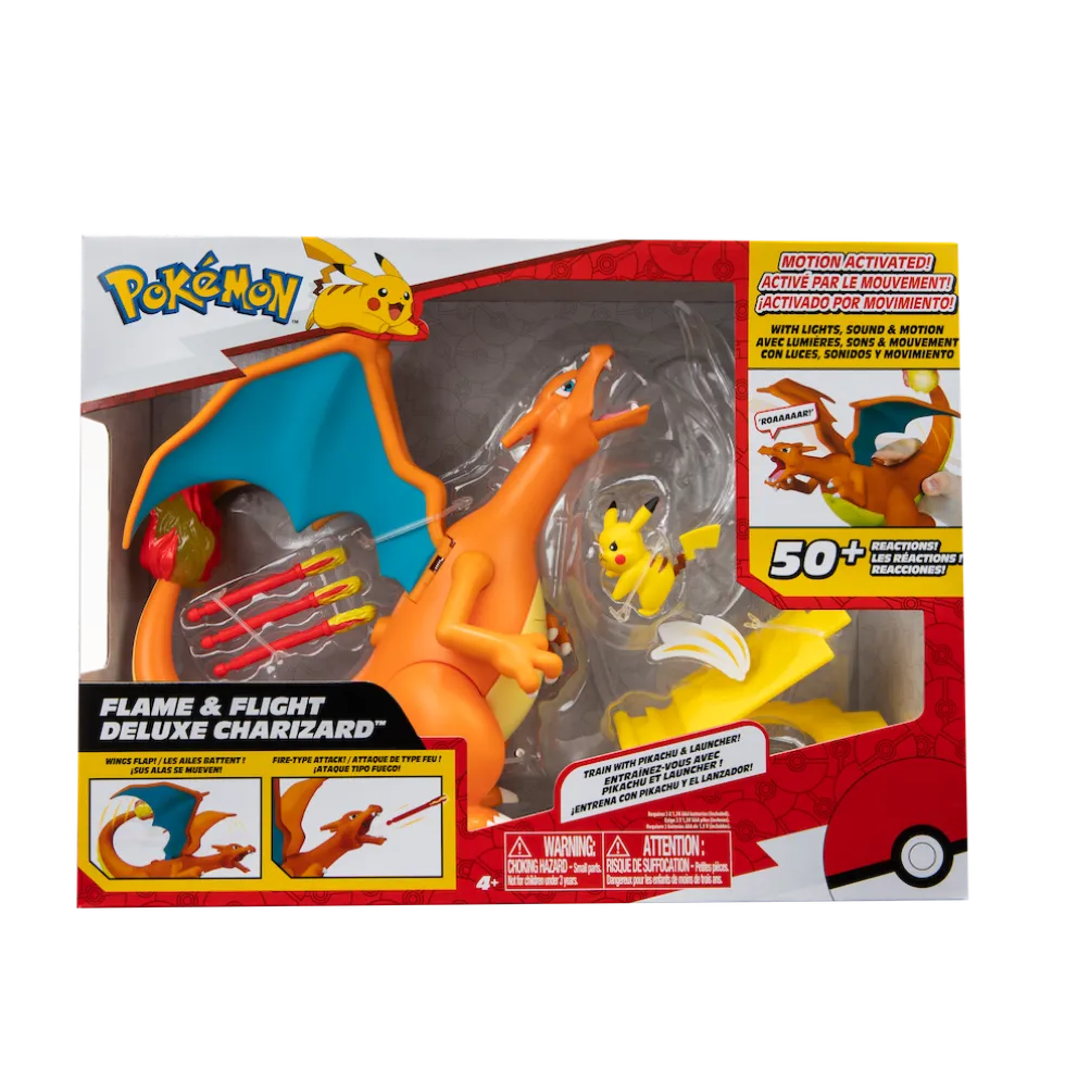 Pokemon Fire Fly Charizard vs Pikachu Battle interaktiivinen leikkisetti