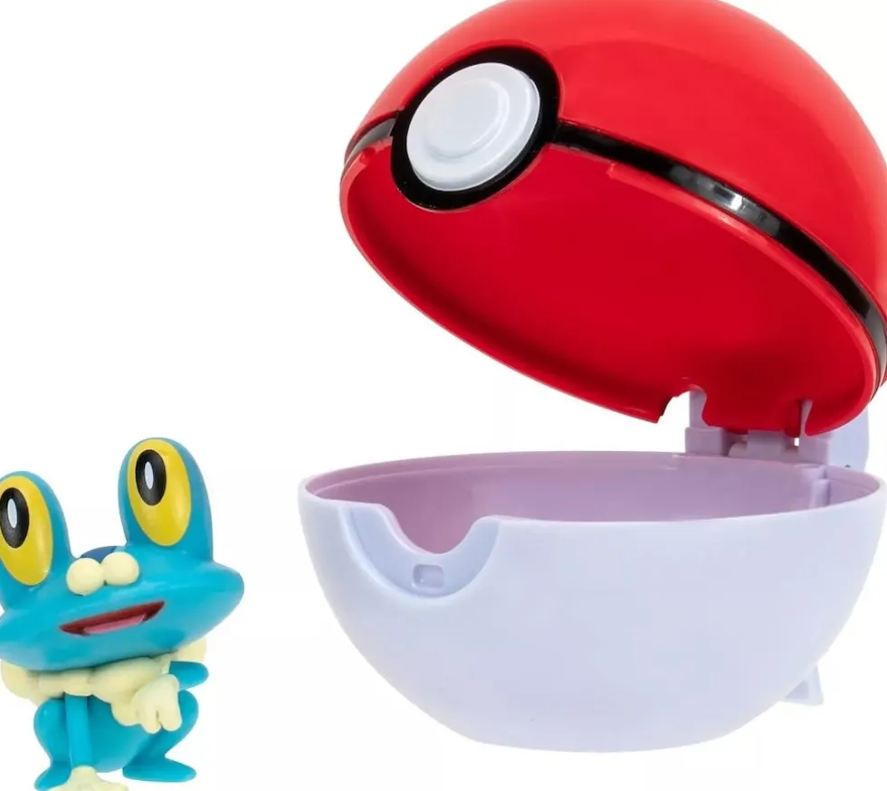 Pokemon Froakie figuuri ja Clip'n' Go - poke pallo