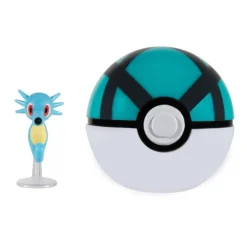 Pokemon Horsea figuuri ja Clip'n' Go - poke pallo