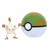 Pokemon Mankey figuuri ja Clip'n' Go - poke pallo