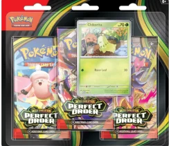 Pokemon ME03 Perfect Order 3-Pack Blister - Chikorita