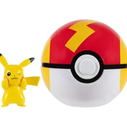 Pokemon Pikachu figuuri ja Clip'n' Go - poke pallo