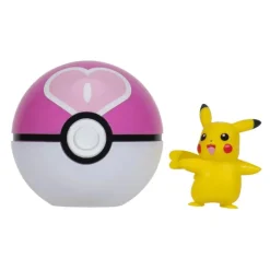 Pokemon Pikachu figuuri ja Clip'n' Go - poke pallo