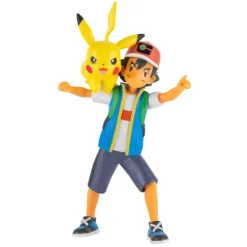Pokemon Pikachu ja Ash pokemon kouluttaja Battle figuuri