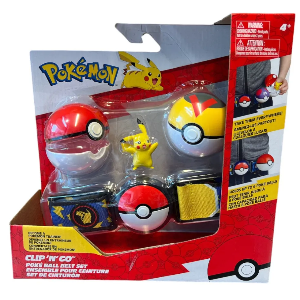 Pokemon Poké Ball Clip 'n' Go leikkisetti vyöllä - Pikachu