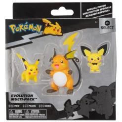 Pokemon Select Evolution pakkaus - Pichu, Pikachu ja Raichu
