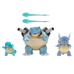 Pokemon Select Evolution pakkaus - Squirtle, Wartortle ja Blastoise