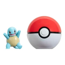 Pokemon Squirtle figuuri ja Clip'n' Go - poke pallo