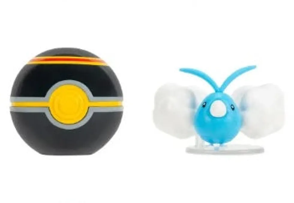 Pokemon Swablu figuuri ja Clip'n' Go - poke pallo