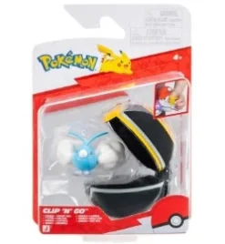 Pokemon Swablu figuuri ja Clip'n' Go - poke pallo