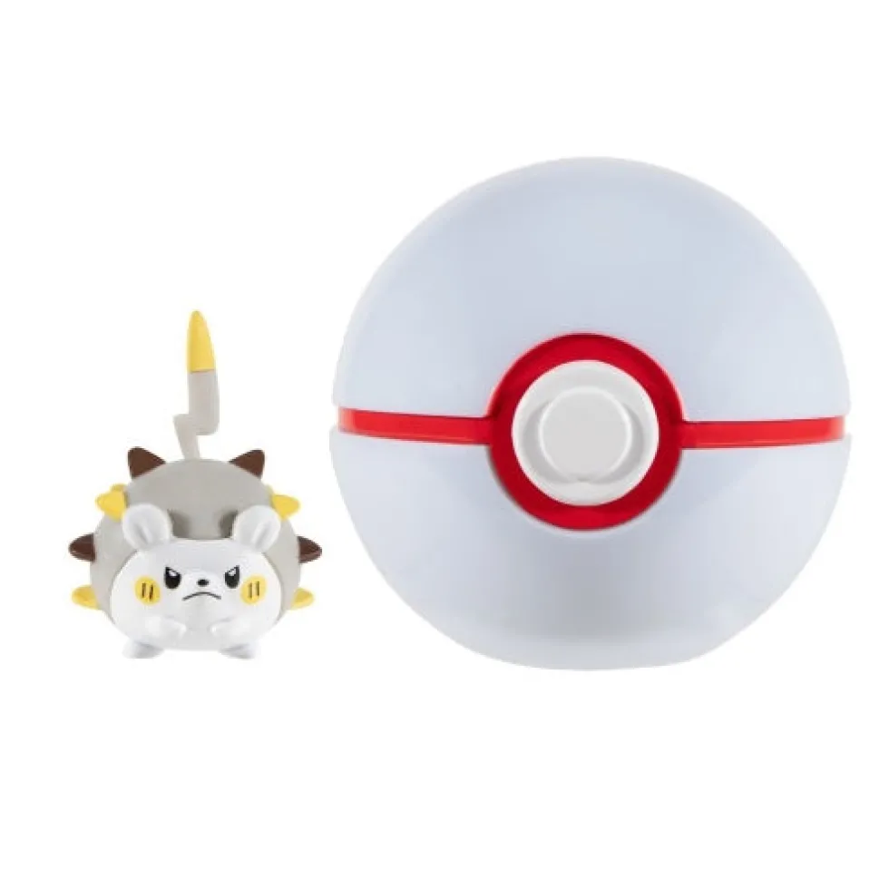 Pokemon Togedemaru figuuri ja Clip'n' Go - poke pallo