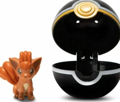 Pokemon Vulpix figuuri ja Clip 'n' go luxury pallo