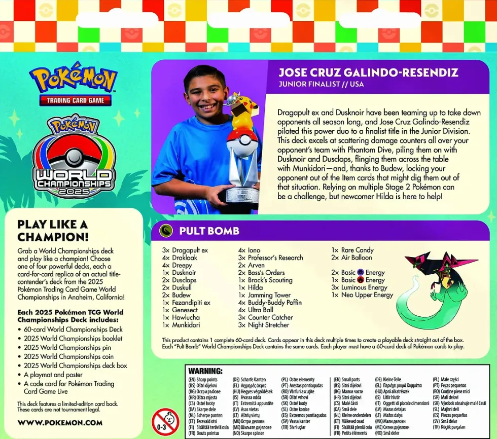 Pokémon World Championships Deck 2025 – Jose Cruz Galindo-Resendiz