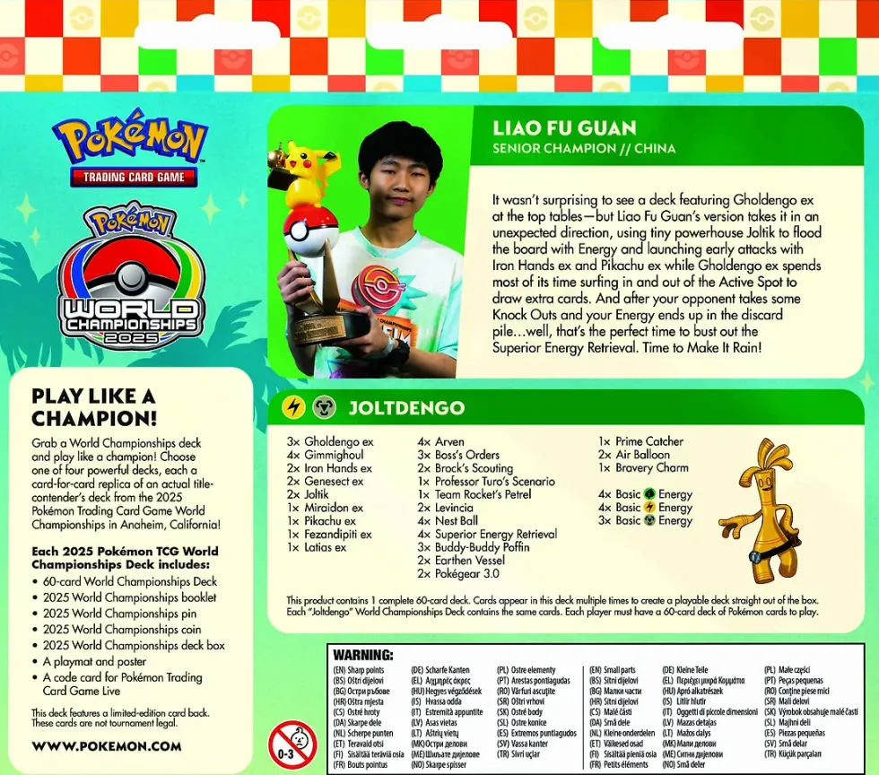Pokémon World Championships Deck 2025 – Liao Fu Guan