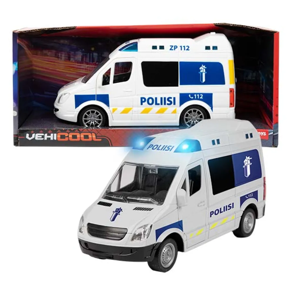 Poliisi paketti auto valoilla ja äänillä 22cm