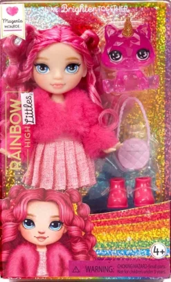 Rainbow High Littles Magenta Monroe -nukke ja yksisarvinen