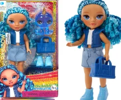 Rainbow High Littles Sapphire Bradshaw -nukke ja yksisarvinen
