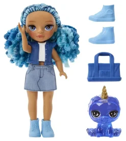 Rainbow High Littles Sapphire Bradshaw -nukke ja yksisarvinen