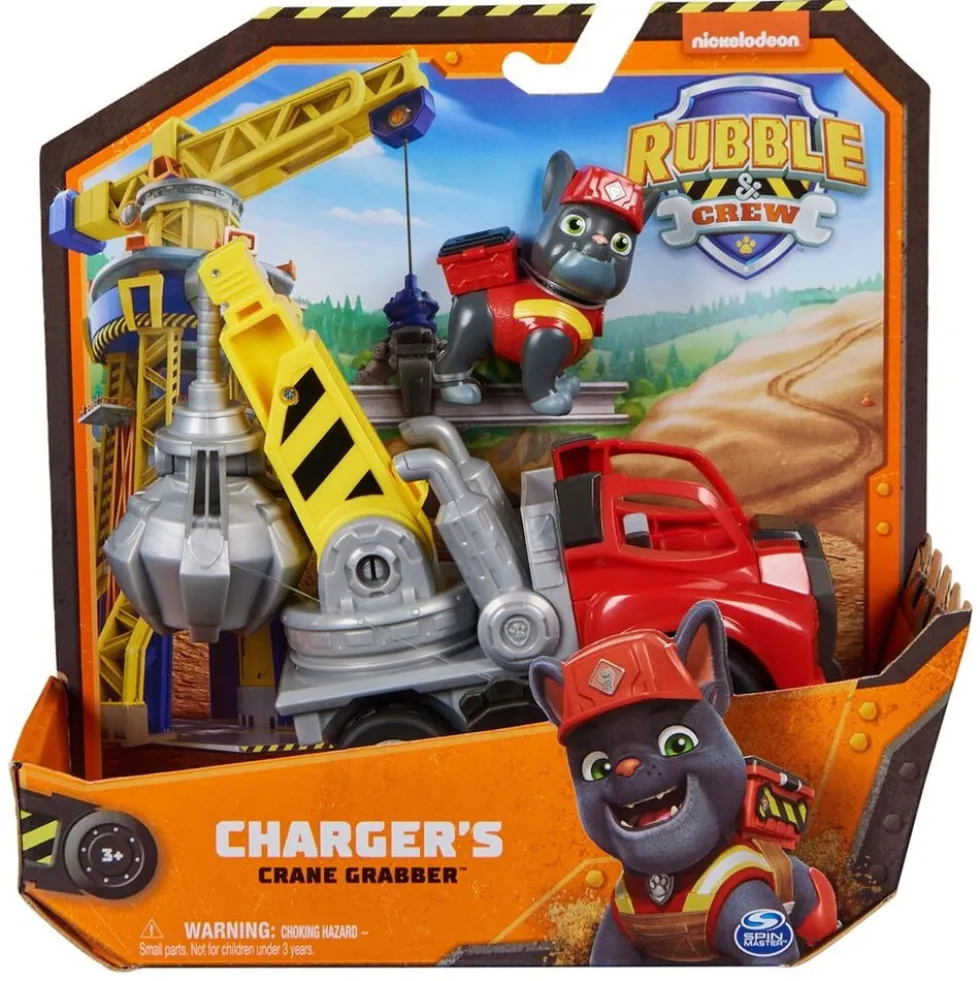 Ryhmä Hau Rubble & Crew Charger hahmo ja nosturi ajoneuvo