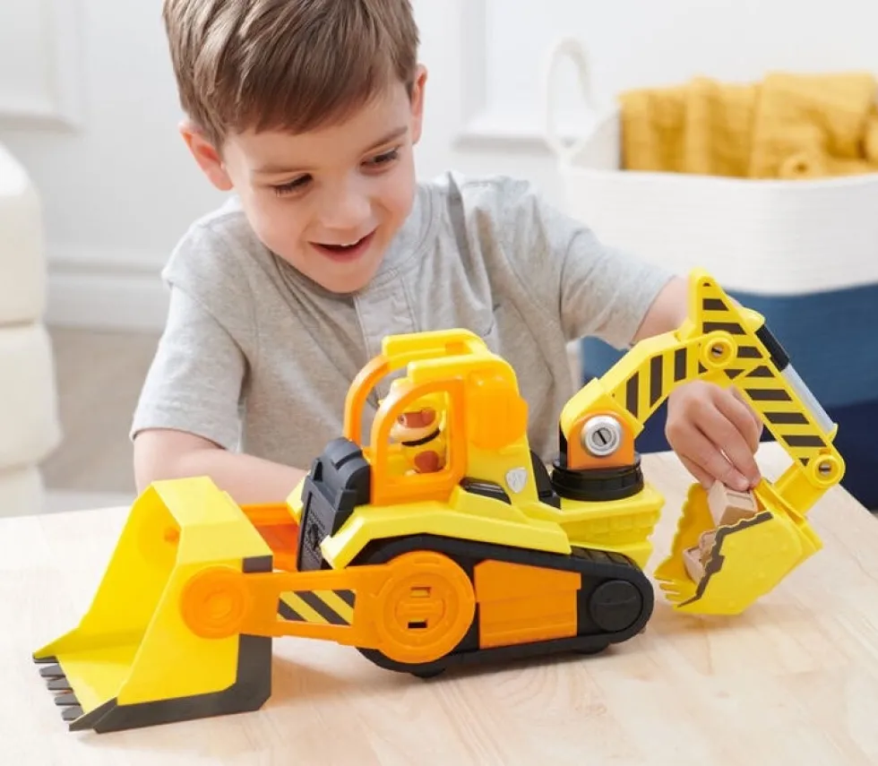 Ryhmä Hau Rubble & Crew Deluxe Rolle ja kaivuri ajoneuvo