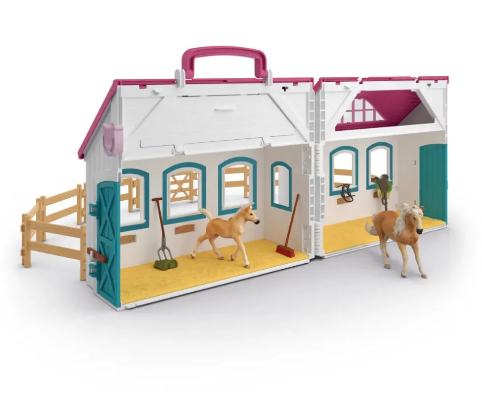 Schleich 42703 avautuva Hevostalli Little Horseshoe