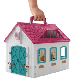 Schleich 42703 avautuva Hevostalli Little Horseshoe