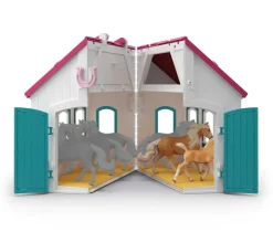 Schleich 42703 avautuva Hevostalli Little Horseshoe