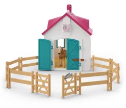 Schleich 42703 avautuva Hevostalli Little Horseshoe