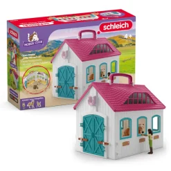 Schleich 42703 avautuva Hevostalli Little Horseshoe
