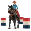 Schleich 42576 Cowgirl ja tynnyrikisa