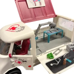 Schleich Eläinlääkäri auto ja tarvikkeet - Second Hand