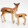 Schleich Gaselli antilooppi 14397 ja poikanen 13397 - Second Hand