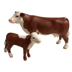 Schleich Hereford Lehmä ja vasikka - Second Hand