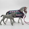 Schleich Hevonen, varsa ja varusteet - Second Hand