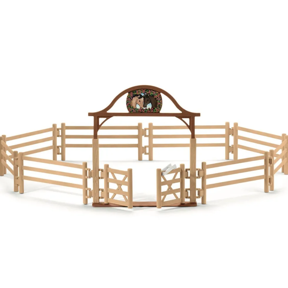 Schleich 42434 Hevosten aitaus portilla