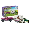 Schleich 42346 hevostraileri ja auto