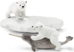 Schleich Jääkarhu pennut ja Sarvivalaan poikanen 42531